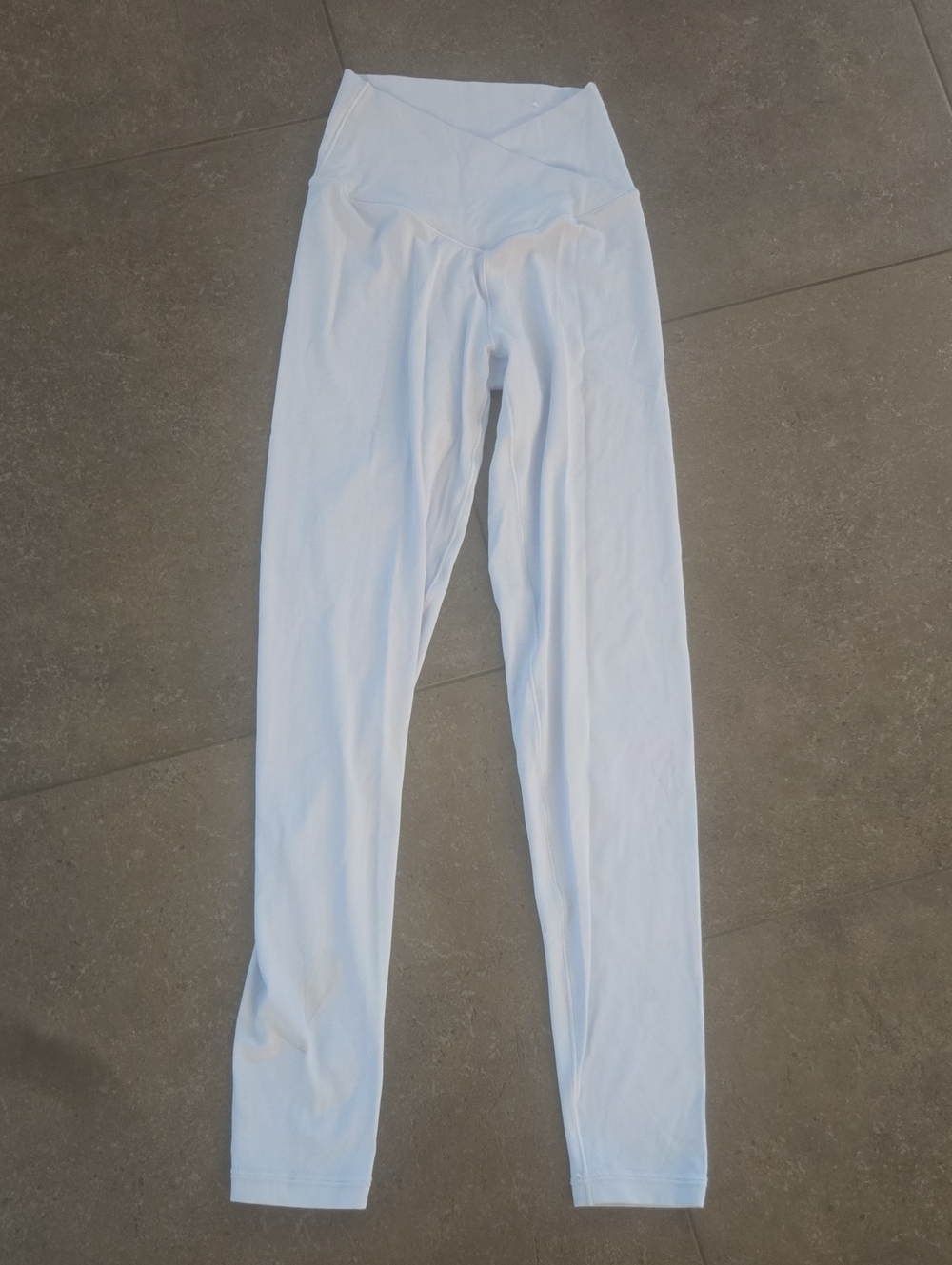 Girls' High-Waist White Leggings